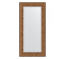 Зеркало настенное с фацетом EVOFORM в багетной раме медная кольчуга, 57х117 см, BY 3949