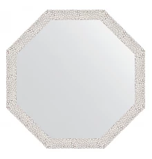 Зеркало настенное Octagon EVOFORM в багетной раме чеканка белая, 63х63 см, BY 3956