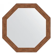 Зеркало настенное Octagon EVOFORM в багетной раме сухой тростник, 54х54 см, BY 3961