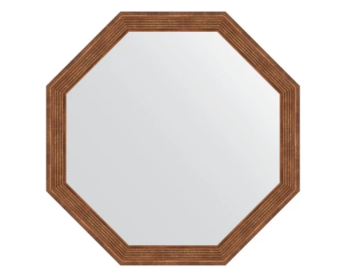 Зеркало настенное Octagon EVOFORM в багетной раме сухой тростник, 64х64 см, BY 3962