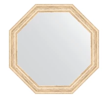 Зеркало настенное Octagon EVOFORM в багетной раме слоновая кость, 54х54 см, BY 3963