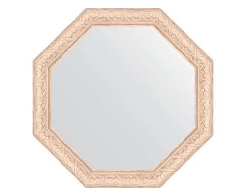 Зеркало настенное Octagon EVOFORM в багетной раме белёный дуб, 55х55 см, BY 3971