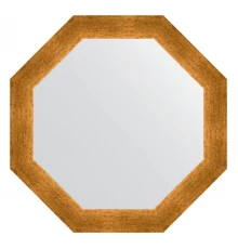 Зеркало настенное Octagon EVOFORM в багетной раме травленое золото, 55х55 см, BY 3973