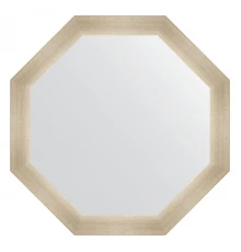 Зеркало настенное Octagon EVOFORM в багетной раме травленое серебро, 65х65 см, BY 3976