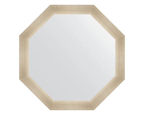 Зеркало настенное Octagon EVOFORM в багетной раме травленое серебро, 65х65 см, BY 3976