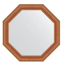 Зеркало настенное Octagon EVOFORM в багетной раме бронзовые бусы на дереве, 56х56 см, BY 3981