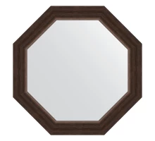 Зеркало настенное Octagon EVOFORM в багетной раме палисандр, 56х56 см, BY 3987