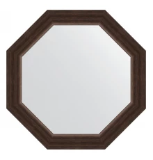 Зеркало настенное Octagon EVOFORM в багетной раме палисандр, 56х56 см, BY 3987