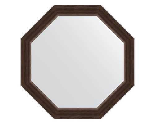 Зеркало настенное Octagon EVOFORM в багетной раме палисандр, 66х66 см, BY 3988