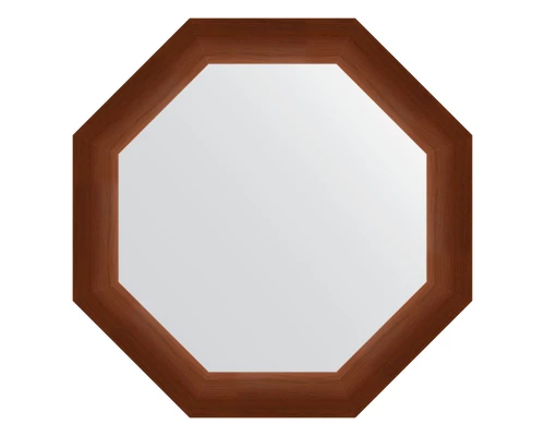 Зеркало настенное Octagon EVOFORM в багетной раме орех, 57х57 см, BY 3991