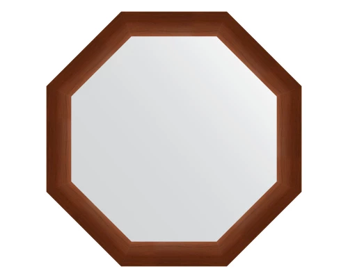 Зеркало настенное Octagon EVOFORM в багетной раме орех, 67х67 см, BY 3992