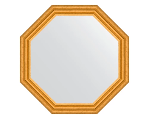 Зеркало настенное Octagon EVOFORM в багетной раме состаренное золото, 67х67 см, BY 3996