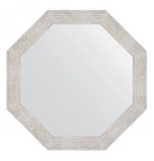Зеркало настенное Octagon EVOFORM в багетной раме серебряный дождь, 67х67 см, BY 3998