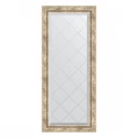 Зеркало настенное с гравировкой EVOFORM в багетной раме прованс с плетением, 53х123 см, BY 4048