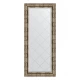 Зеркало настенное с гравировкой EVOFORM в багетной раме серебряный бамбук, 53х123 см, BY 4050