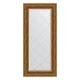 Зеркало настенное с гравировкой EVOFORM в багетной раме травленая бронза, 59х128 см, BY 4075