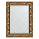 Зеркало настенное с гравировкой EVOFORM в багетной раме Византия золото, 69х91 см, BY 4113