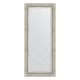 Зеркало настенное с гравировкой EVOFORM в багетной раме римское серебро, 66х156 см, BY 4147