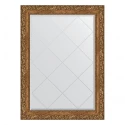 Зеркало настенное с гравировкой EVOFORM в багетной раме виньетка бронзовая, 75х102 см, BY 4185