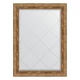 Зеркало настенное с гравировкой EVOFORM в багетной раме виньетка античная бронза, 75х102 см, BY 4187