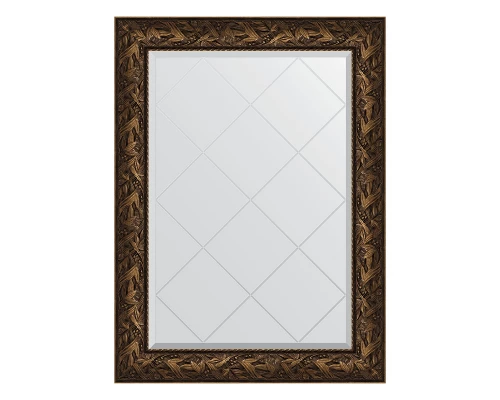 Зеркало настенное с гравировкой EVOFORM в багетной раме Византия бронза, 79х106 см, BY 4201