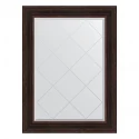 Зеркало настенное с гравировкой EVOFORM в багетной раме тёмный прованс, 79х106 см, BY 4205
