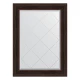 Зеркало настенное с гравировкой EVOFORM в багетной раме тёмный прованс, 79х106 см, BY 4205