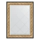 Зеркало настенное с гравировкой EVOFORM в багетной раме барокко золото, 80х107 см, BY 4208