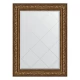 Зеркало настенное с гравировкой EVOFORM в багетной раме виньетка состаренная бронза, 80х108 см, BY 4212