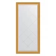 Зеркало настенное с гравировкой EVOFORM в багетной раме состаренное золото, 72х155 см, BY 4259