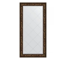 Зеркало настенное с гравировкой EVOFORM в багетной раме Византия бронза, 79х161 см, BY 4287