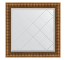 Зеркало настенное с гравировкой EVOFORM в багетной раме бронзовый акведук, 87х87 см, BY 4326