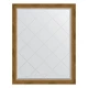 Зеркало настенное с гравировкой EVOFORM в багетной раме состаренная бронза с плетением, 93х118 см, BY 4348