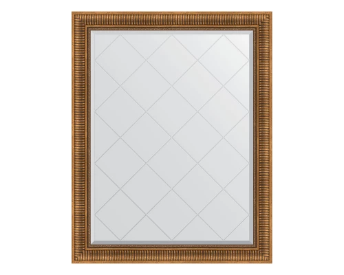 Зеркало настенное с гравировкой EVOFORM в багетной раме бронзовый акведук, 97х122 см, BY 4369