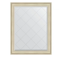 Зеркало настенное с гравировкой EVOFORM в багетной раме травленое серебро, 98х123 см, BY 4370