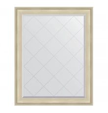 Зеркало настенное с гравировкой EVOFORM в багетной раме травленое серебро, 98х123 см, BY 4370