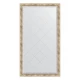 Зеркало настенное с гравировкой EVOFORM в багетной раме прованс с плетением, 93х168 см, BY 4392