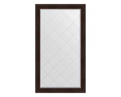 Зеркало настенное с гравировкой EVOFORM в багетной раме тёмный прованс, 99х174 см, BY 4420