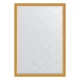 Зеркало настенное с гравировкой EVOFORM в багетной раме состаренное золото, 127х182 см, BY 4474