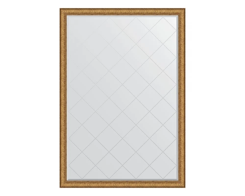Зеркало настенное с гравировкой EVOFORM в багетной раме медный эльдорадо, 129х183 см, BY 4481