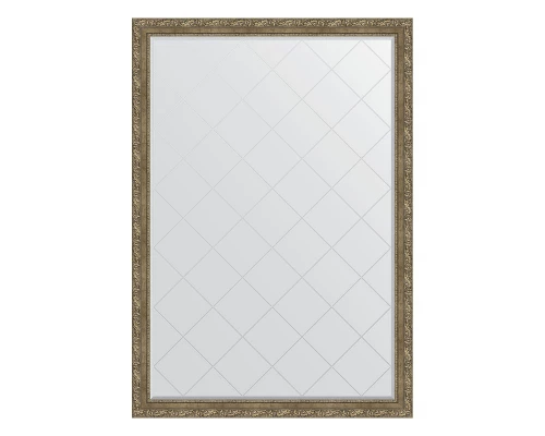 Зеркало настенное с гравировкой EVOFORM в багетной раме виньетка античная латунь, 130х185 см, BY 4489