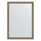 Зеркало настенное с гравировкой EVOFORM в багетной раме виньетка античная латунь, 130х185 см, BY 4489