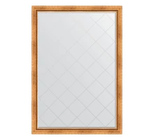 Зеркало настенное с гравировкой EVOFORM в багетной раме римское золото, 131х186 см, BY 4490