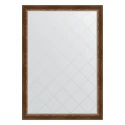 Зеркало настенное с гравировкой EVOFORM в багетной раме римская бронза, 131х186 см, BY 4492