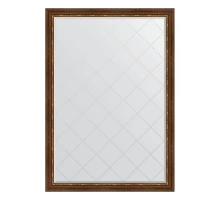 Зеркало настенное с гравировкой EVOFORM в багетной раме римская бронза, 131х186 см, BY 4492