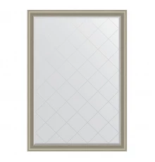 Зеркало настенное с гравировкой EVOFORM в багетной раме хамелеон, 131х186 см, BY 4493