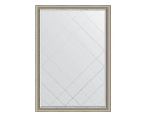 Зеркало настенное с гравировкой EVOFORM в багетной раме хамелеон, 131х186 см, BY 4493