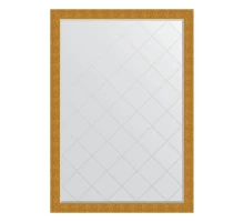 Зеркало настенное с гравировкой EVOFORM в багетной раме чеканка золотая, 131х186 см, BY 4495