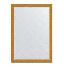 Зеркало настенное с гравировкой EVOFORM в багетной раме чеканка золотая, 131х186 см, BY 4495