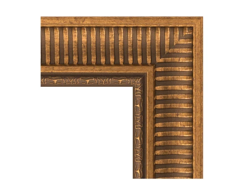 Зеркало настенное с гравировкой EVOFORM в багетной раме бронзовый акведук, 132х187 см, BY 4498